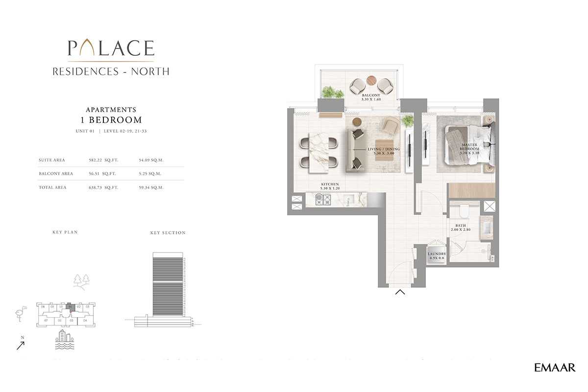 Unit 01, Level 02-19, 21-33